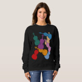 Farbige Veilchen Sweatshirt (Vorne ganz)