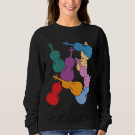 Farbige Veilchen Sweatshirt