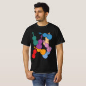 Farbige Veilchen T-Shirt (Vorne ganz)