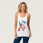 Farbige Veilchen Tank Top (Vorderseite Vollansicht)