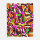 Farbige, verdrehte Ausschnitte rosa, eingekerbte K Fleecedecke (Vorderseite)