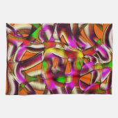 Farbige, verdrehte Ausschnitte rosa, eingekerbte K Geschirrtuch (Horizontal)