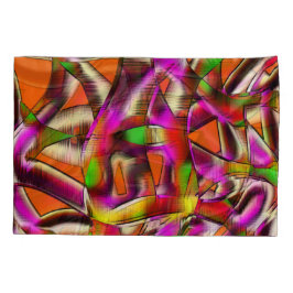 Farbige, verdrehte Ausschnitte rosa, eingekerbte K Kissenbezug