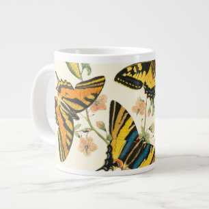 Farbige Versammlung von Schmetterlingen und Raupen Jumbo-Tasse