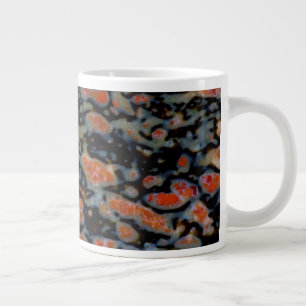 Farbige versteinerten Dinosaurierknochen Jumbo-Tasse