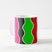 Farbige vertikale Linienführung Kaffeetasse (Vorderseite Links)