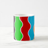 Farbige vertikale Linienführung Kaffeetasse (Mittel)