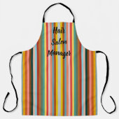 Farbige vertikale Retrostreifen Schürze (Vorderseite)