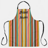 Farbige vertikale Retrostreifen Schürze (Vorderseite)