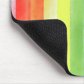 Farbige vertikale Wasserfarben-Regenbogenmuster | Mousepad (Ecke)