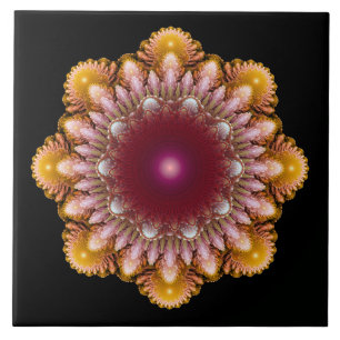 Farbige Verzierung Fliese