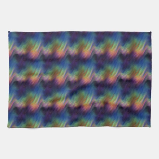 Farbige Vibrationen Küchentuch (Horizontal)