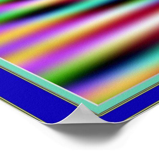 Farbige Vibrationen Poster (Ecke)