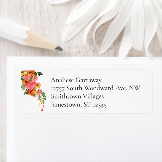 Farbige Vier-Linien-Adresse (Insitu)