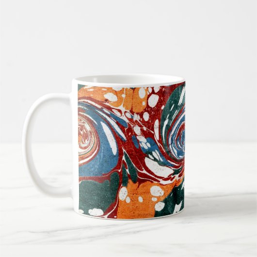 Farbige Viktorianische Papierabdeckung Kaffeetasse (Links)
