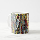 Farbige Viktorianische Papierabdeckung Kaffeetasse (Vorderseite Links)