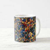 Farbige Viktorianische Papierabdeckung Kaffeetasse (VorderseiteRechts)