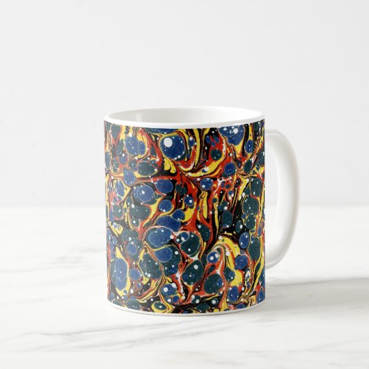 Farbige Viktorianische Papierabdeckung Kaffeetasse (VorderseiteRechts)
