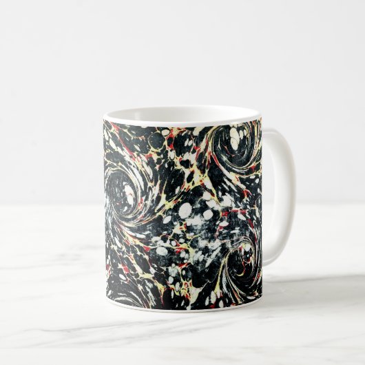 Farbige Viktorianische Papierabdeckung Kaffeetasse (VorderseiteRechts)