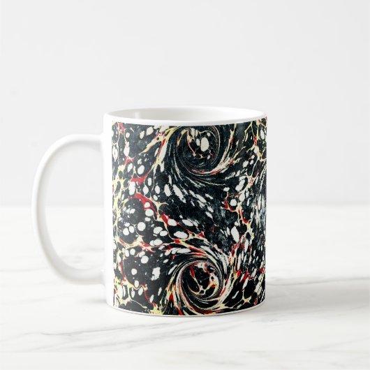 Farbige Viktorianische Papierabdeckung Kaffeetasse (Links)