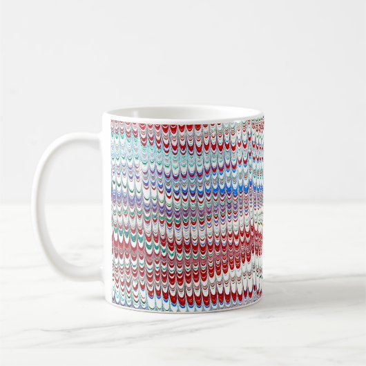 Farbige Viktorianische Papierabdeckung Kaffeetasse (Links)