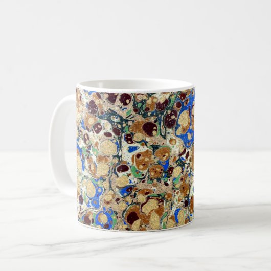 Farbige Viktorianische Papierabdeckung Kaffeetasse (Vorderseite Links)
