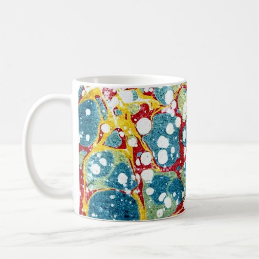 Farbige Viktorianische Papierabdeckung Kaffeetasse (Links)
