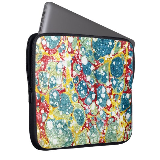 Farbige Viktorianische Papierabdeckung Laptopschutzhülle (Vorne Rechts)