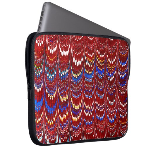 Farbige Viktorianische Papierabdeckung Laptopschutzhülle (Vorne Rechts)