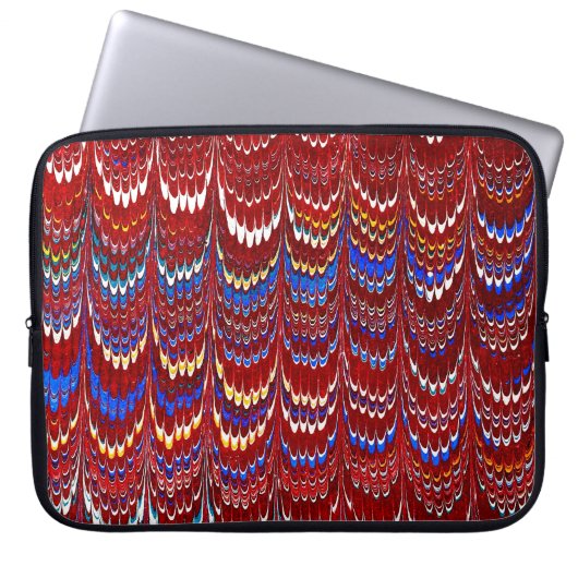 Farbige Viktorianische Papierabdeckung Laptopschutzhülle (Vorderseite)