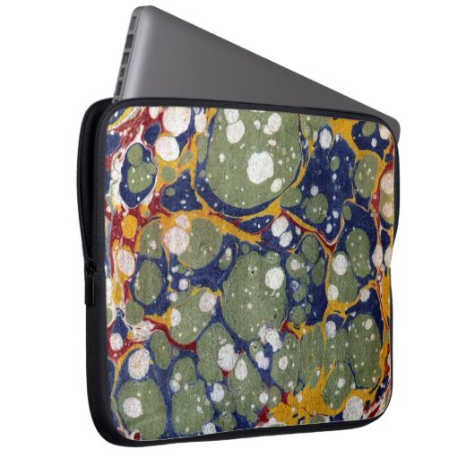 Farbige Viktorianische Papierabdeckung Laptopschutzhülle (Vorne Rechts)