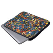 Farbige Viktorianische Papierabdeckung Laptopschutzhülle (Vorne Knopf)