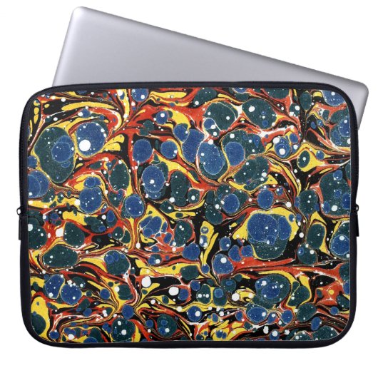 Farbige Viktorianische Papierabdeckung Laptopschutzhülle (Vorderseite)