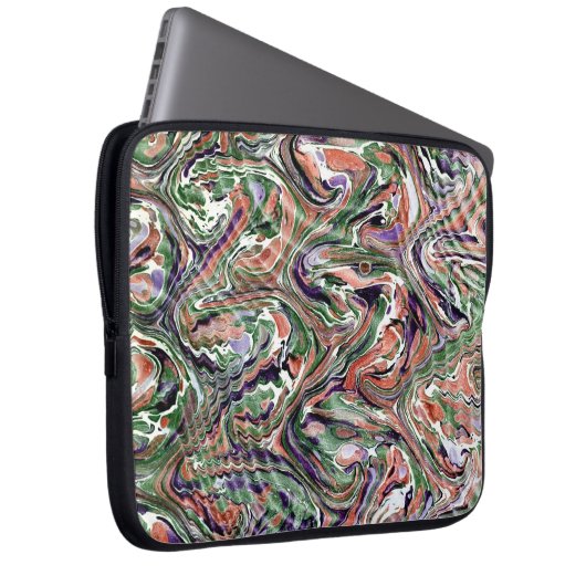 Farbige Viktorianische Papierabdeckung Laptopschutzhülle (Vorne Rechts)