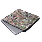 Farbige Viktorianische Papierabdeckung Laptopschutzhülle (Vorne Knopf)