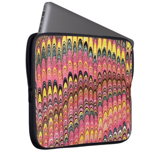 Farbige Viktorianische Papierabdeckung Laptopschutzhülle (Vorne Rechts)