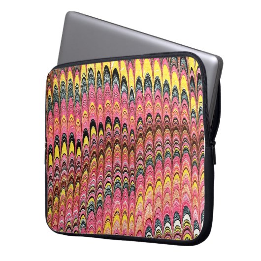 Farbige Viktorianische Papierabdeckung Laptopschutzhülle (Vorderseite Links)