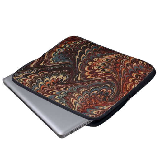 Farbige Viktorianische Papierabdeckung Laptopschutzhülle (Vorne Knopf)