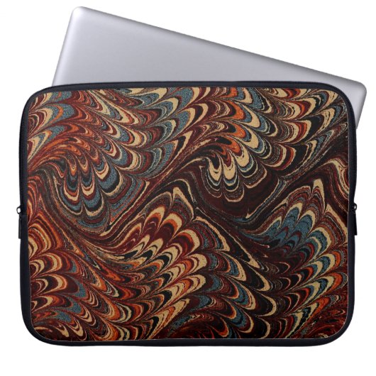 Farbige Viktorianische Papierabdeckung Laptopschutzhülle (Vorderseite)