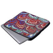 Farbige Viktorianische Papierabdeckung Laptopschutzhülle (Vorne Knopf)