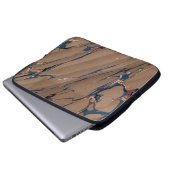 Farbige Viktorianische Papierabdeckung Laptopschutzhülle (Vorne Knopf)