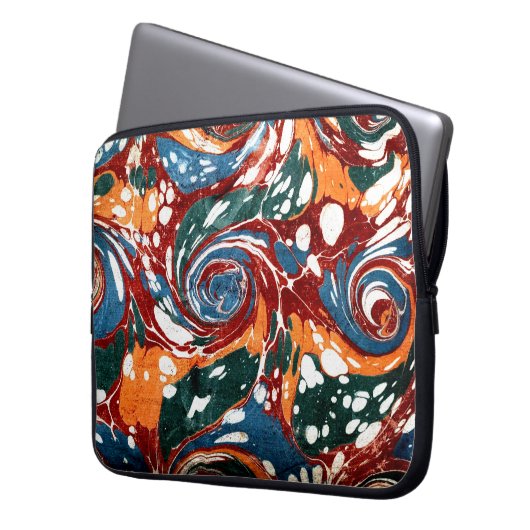 Farbige Viktorianische Papierabdeckung Laptopschutzhülle (Vorderseite Links)