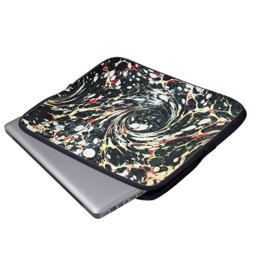 Farbige Viktorianische Papierabdeckung Laptopschutzhülle (Vorne Knopf)