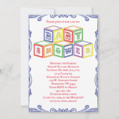 Farbige Vintage Bläschen Kinderdusche Einladung (Vorderseite)