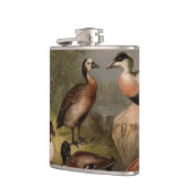 Farbige Vintage Entenmalerei Flachmann (Links)