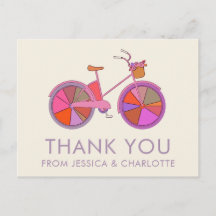 Farbige Vintage-Fahrrad-Illustration personalisier