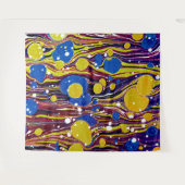 Farbige Vintage Farbmuster Wandteppich (Vorderseite (Horizontal))