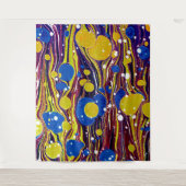 Farbige Vintage Farbmuster Wandteppich (Vorderseite)