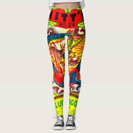Farbige Vintage Fireworks-Paket-Leggings Leggings