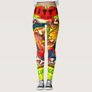 Farbige Vintage Fireworks-Paket-Leggings Leggings